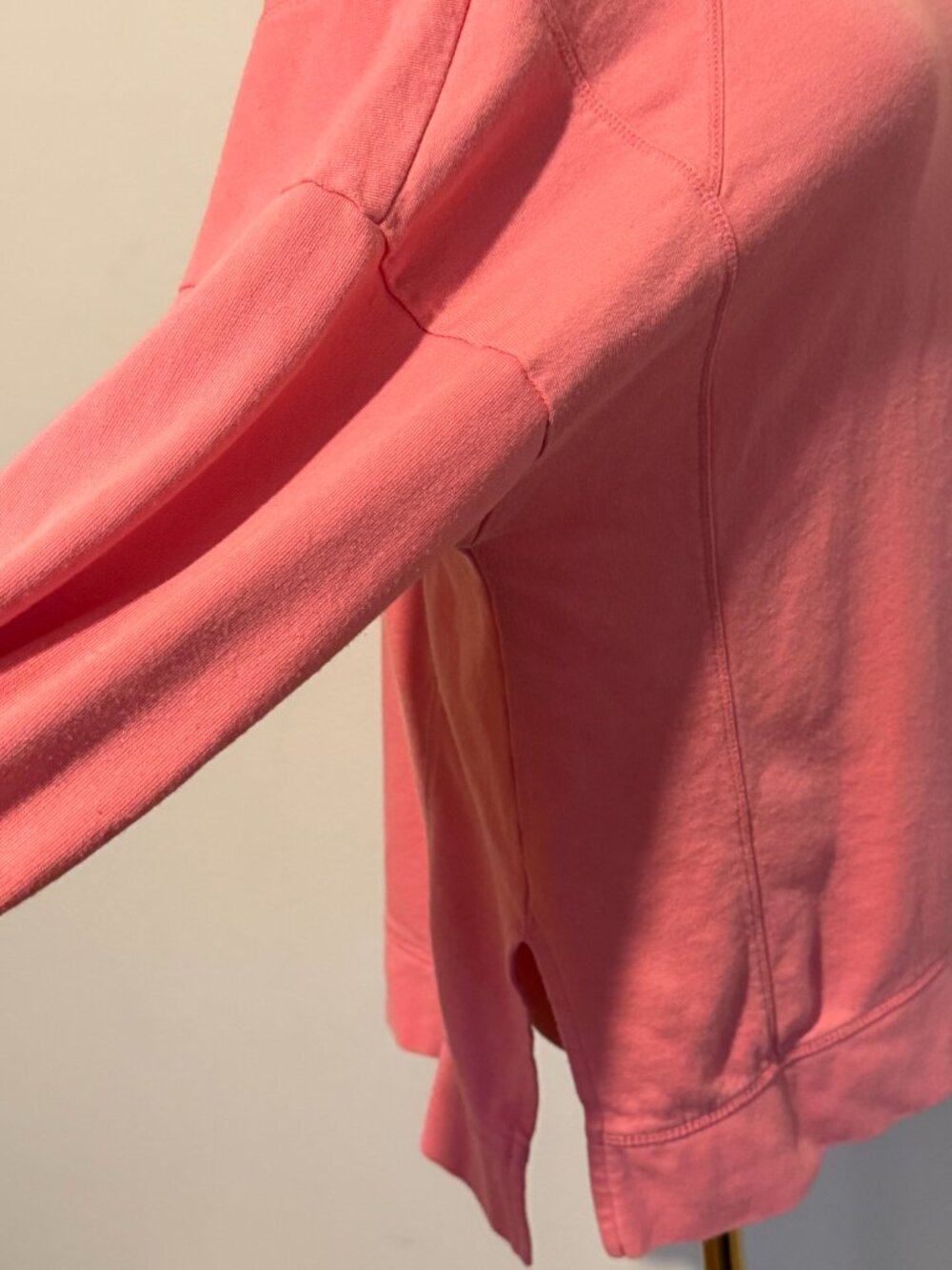 Sweaty Betty Pink French Terry Sweatshirt Thumb Holes M - Picture 4 of 11
